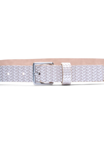 Belt with braided look, Mother Of Pearl, Packshot image number 1