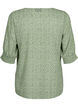 Dotted blouse with short sleeves, Seagrass Dot, Packshot image number 1
