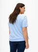 Short-sleeved cotton T-shirt with elasticated hem, Serenity w. Live, Model image number 1