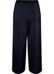 Satin-look trousers with wide, straight legs, Blue, Packshot image number 1