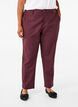 High-waisted trousers with straight legs, Dark Bordeaux, Model image number 2