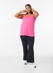 Sports top with V-neck, Pink, Model image number 1