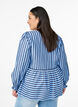 Blouse with stripes and bows, Blue, Model image number 2