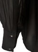 Viscose blouse with a ruffle collar, Black, Packshot image number 3