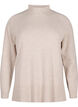 Merino wool turtleneck jumper, Pumice Stone Mel., Packshot image number 0