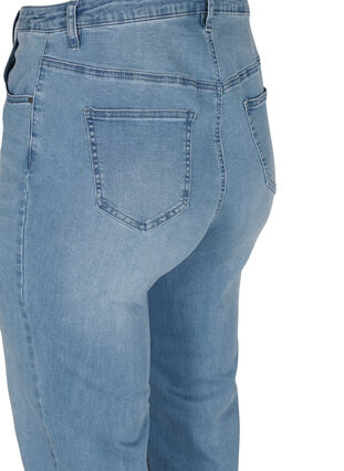 Jeans with an extra high waist, Light blue, Packshot image number 3