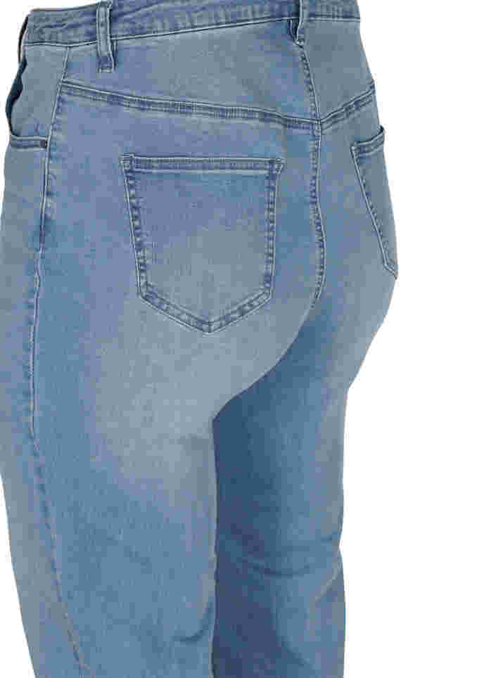 Jeans with an extra high waist, Light blue, Packshot image number 3