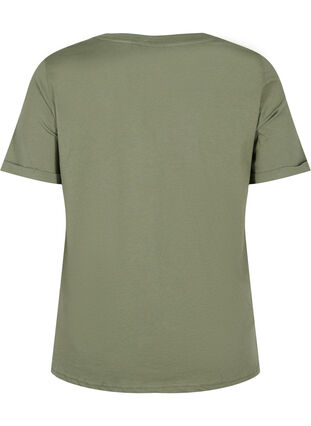 Basic cotton t-shirt, Thyme, Packshot image number 1
