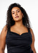 Tankini with drapes, Black, Model image number 2