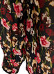 Blouse with all-over print and short button placket, Rose, Packshot image number 3