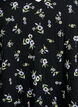 Short-sleeved dress with a V-neck, Black, Packshot image number 2