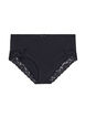 3-pack hipster knickers with lace trim, Black, Packshot image number 2