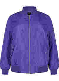 Bomber jacket with zip