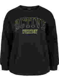Sweatshirt with a sporty print