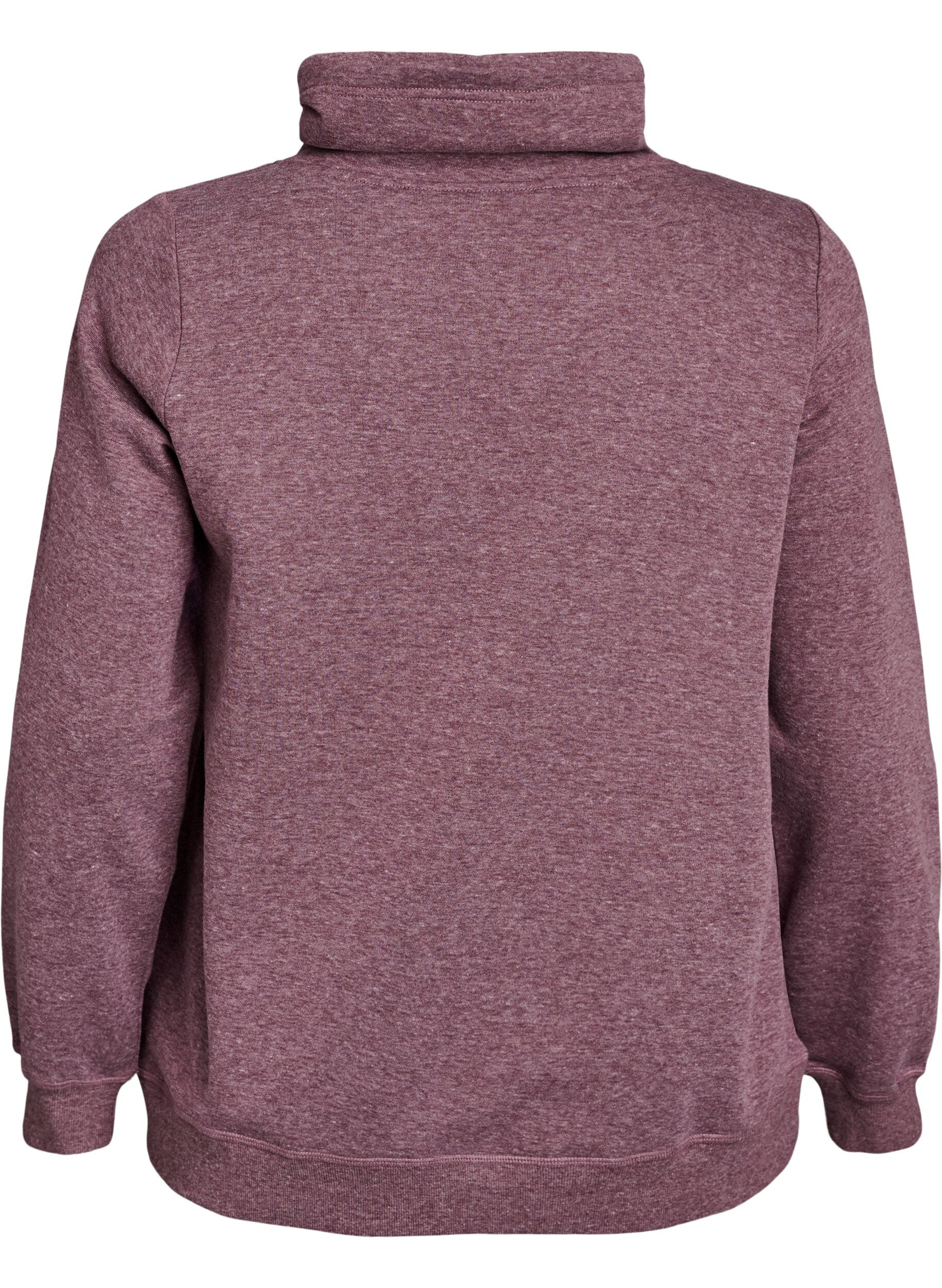 ZizzifashionSweatshirt with high collar and pockets, Red, Packshot image number 1