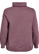 Sweatshirt with high collar and pockets, Red, Packshot image number 1