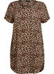 Dress with print and short sleeves, Brown, Packshot image number 0