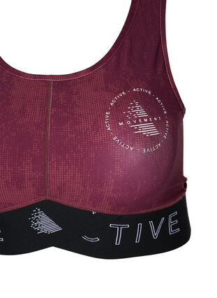 Sports bra with print and breakaway back, Dot AOP, Packshot image number 2