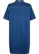 Denim dress with buttons and short sleeves, Blue, Packshot image number 1