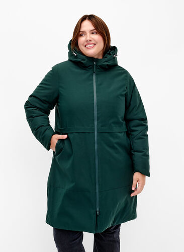 Winter jacket with adjustable waist, Scarab, Model image number 0