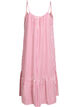 Summer dress with stripes and A-line shape, Pink, Packshot image number 1