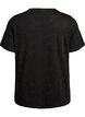 FLASH - T-shirt with eyelet pattern, Black, Packshot image number 1