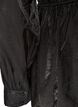 Shiny viscose blouse with peplum effect, Black, Packshot image number 3