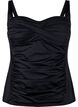 Draped tankini, Black, Packshot image number 0