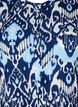 Short-sleeved viscose dress with print, Blue Ethnic AOP, Packshot image number 2