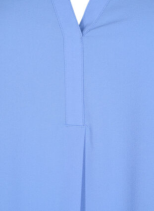 Short-sleeved blouse with v-neckline, Persian Jewel, Packshot image number 2