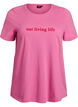 T-shirt with motif, Pink, Packshot image number 0