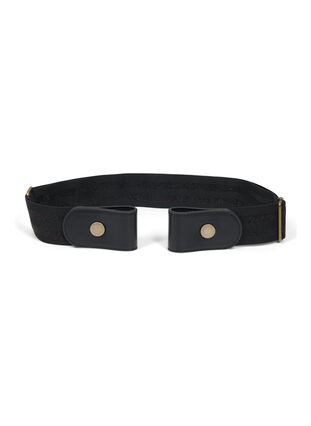 Elastic belt in lurex, Black, Packshot image number 0
