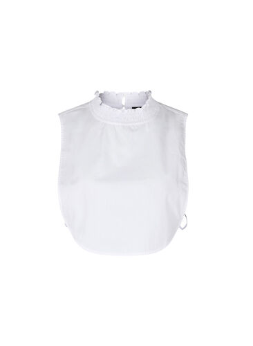 Shirt collar with smocking, Bright White, Packshot image number 0