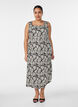 Summer dress with wide straps, Black, Model image number 0
