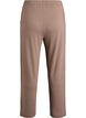 High-waisted straight fit jersey trousers, Brown, Packshot image number 1