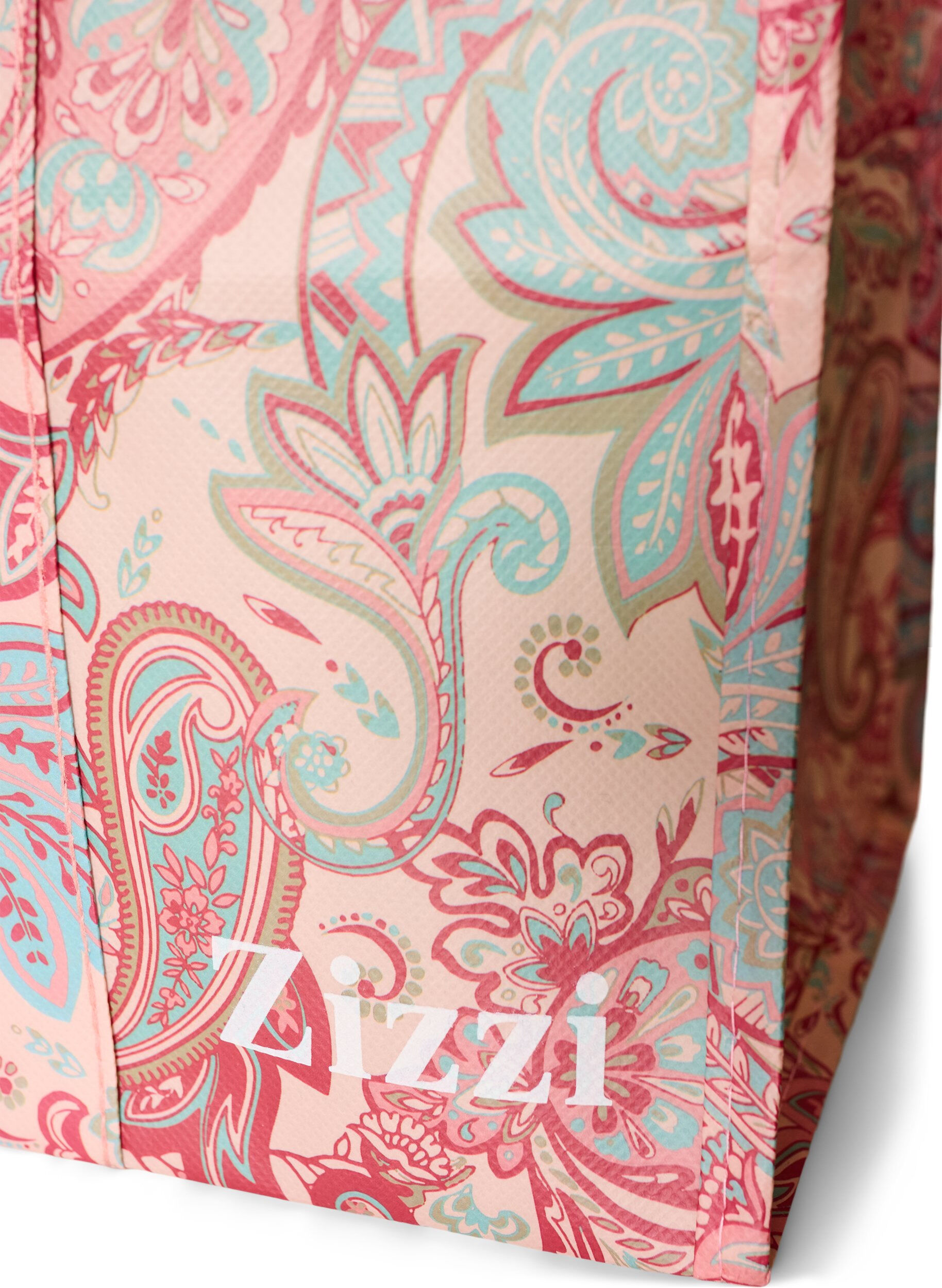 ZizzifashionShopping bag with zipper, Red, Packshot image number 2