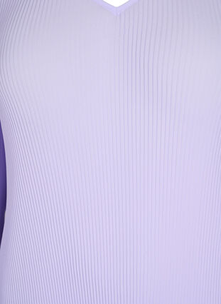 Pleated top with 3/4 sleeves, Lavender, Packshot image number 2