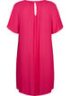 Viscose dress with short sleeves, Bright Rose, Packshot image number 1