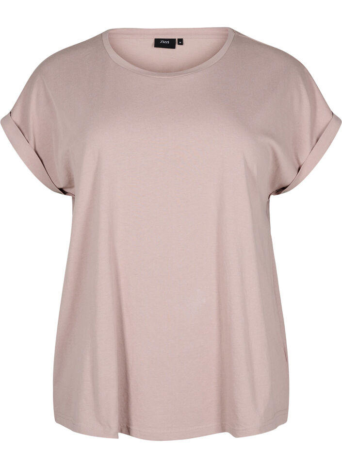 Short-sleeved t-shirt in a cotton blend, Red, Packshot image number 0