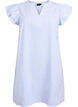 Short striped dress with ruffles, Light Blue, Packshot image number 0