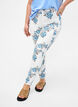 Super slim Amy jeans with a floral print, White, Model image number 2