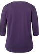 Workout top with 3/4 sleeves, Purple, Packshot image number 1