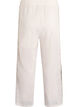 Wide-leg lace trousers with contrast stripes, White, Packshot image number 1