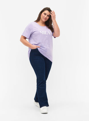 FLASH - T-shirt with motif, Lavender, Model image number 2