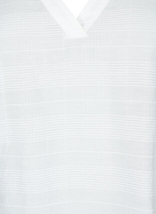 Viscose top with structure, Bright White, Packshot image number 2