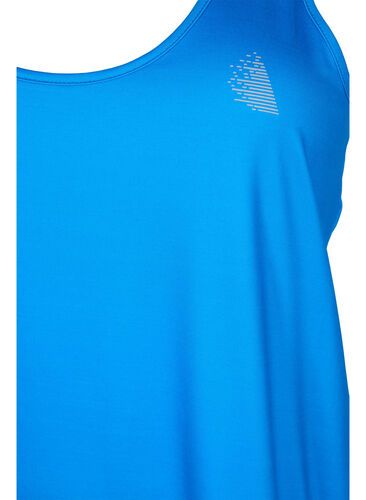 Workout top with racer back, Brilliant Blue, Packshot image number 2