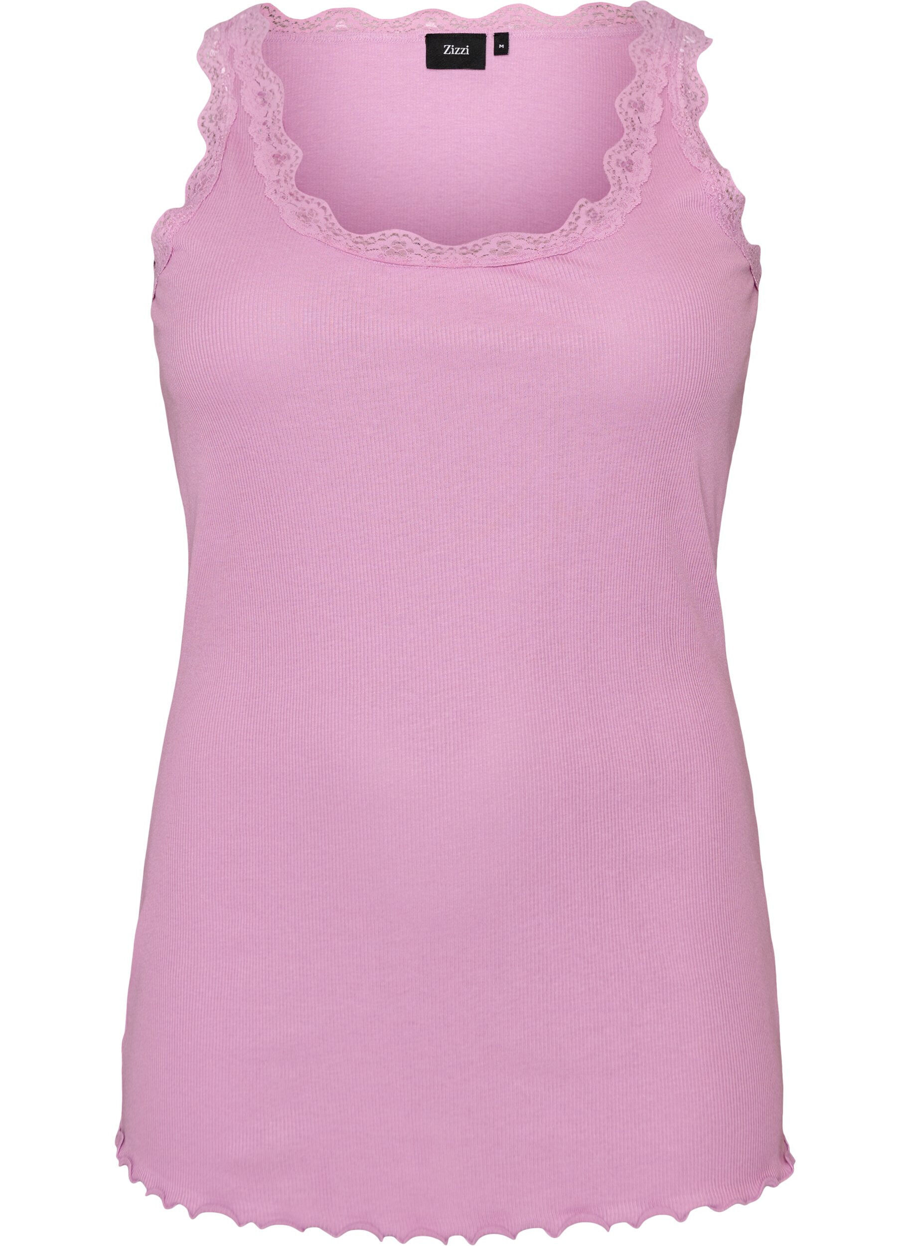 Top with lace trim