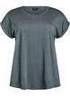 Short sleeved cotton blend t-shirt, Green, Packshot image number 0