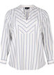 Striped blouse with tie detail, White, Packshot image number 0