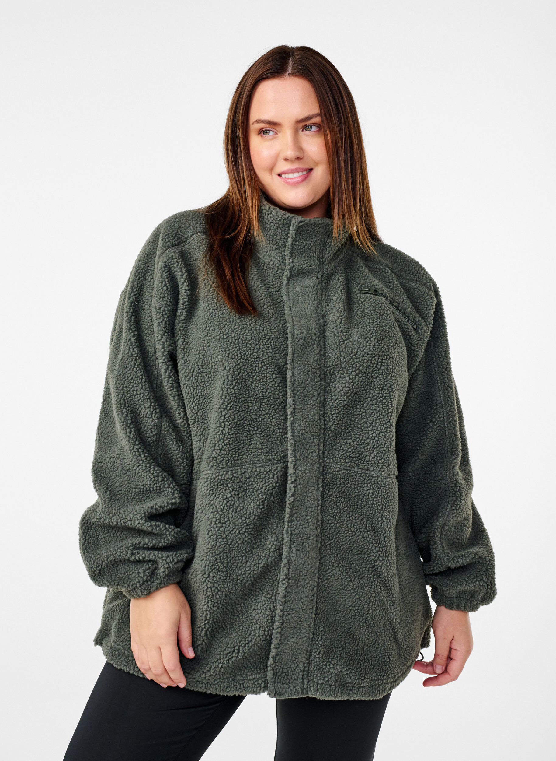 Zizzifashion Fleece jacket with pockets, Urban Chic, Model image number 0